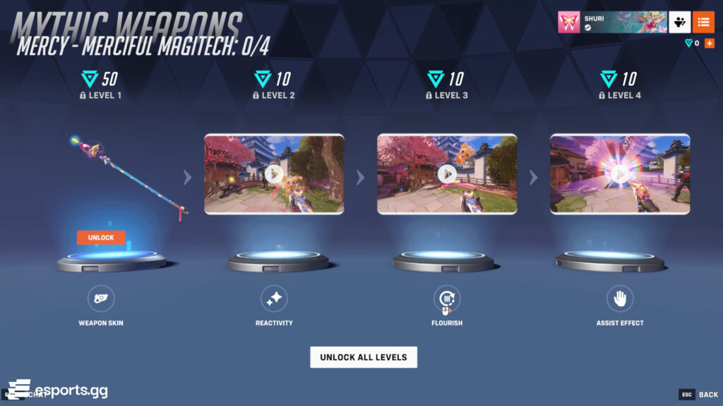 Mythic Merciful Magitech Mercy Weapon skin