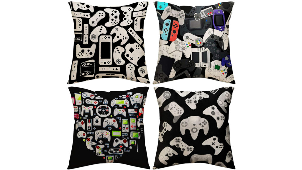 Gamer throw pillow covers