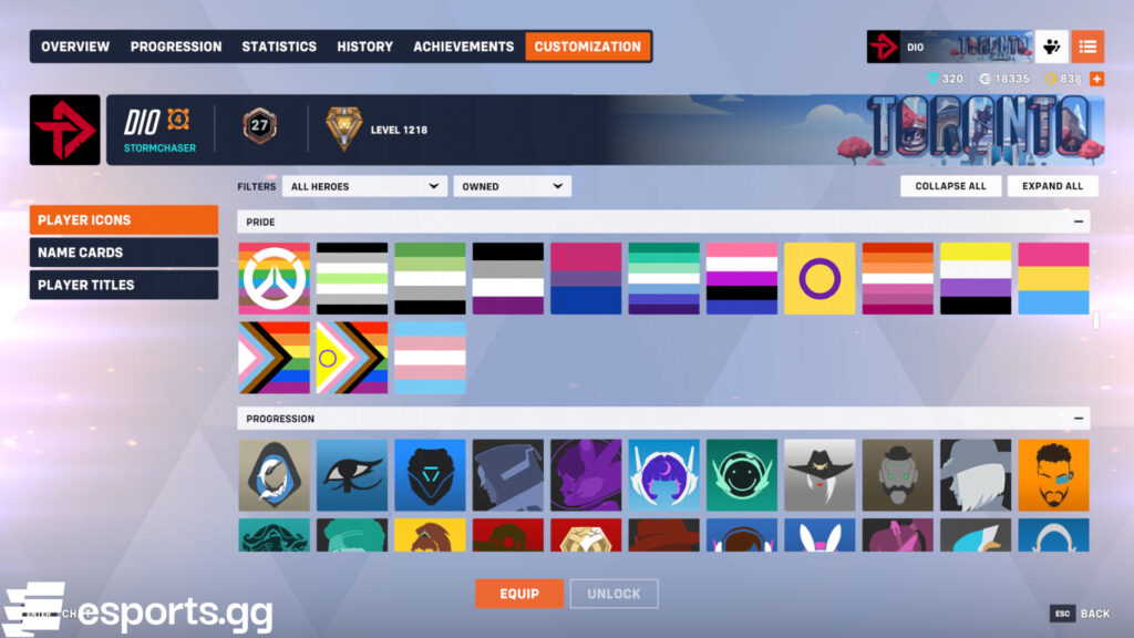 Overwatch 2 Pride icons