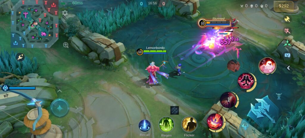 Pharsa combo with stun and wave clearing