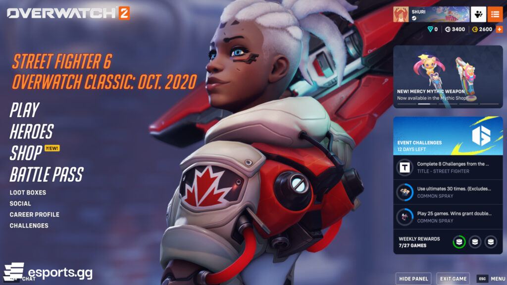 Overwatch 2 main menu background