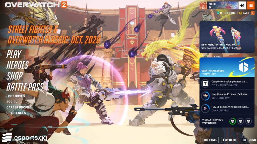 Overwatch 2 main menu background