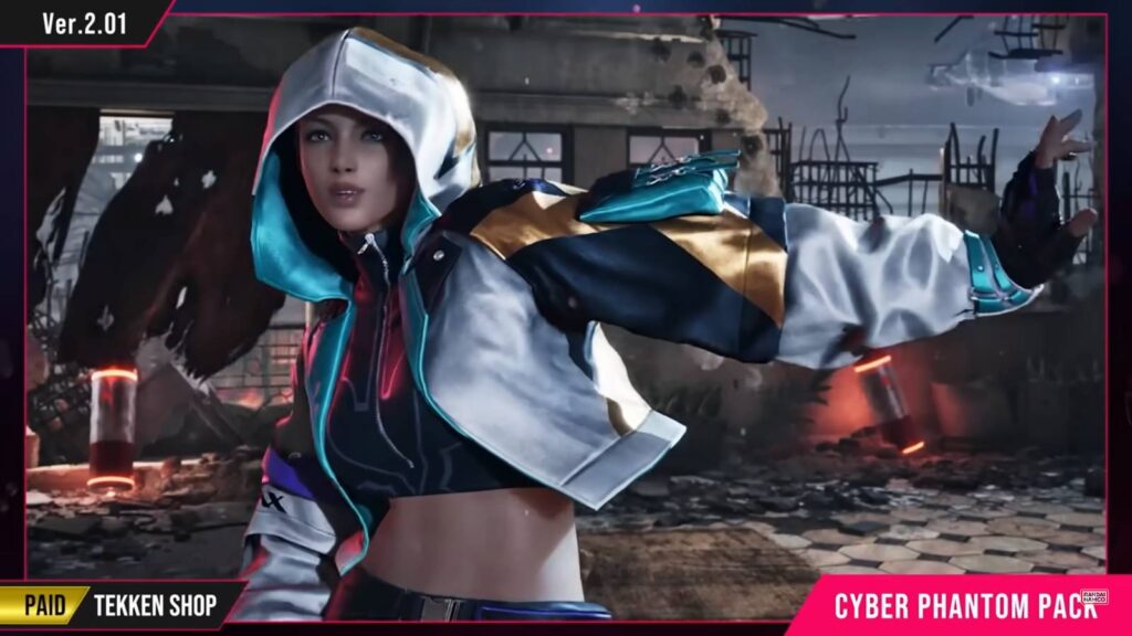It’s the TEKKEN 8 costume Cyber Phantom Pack.