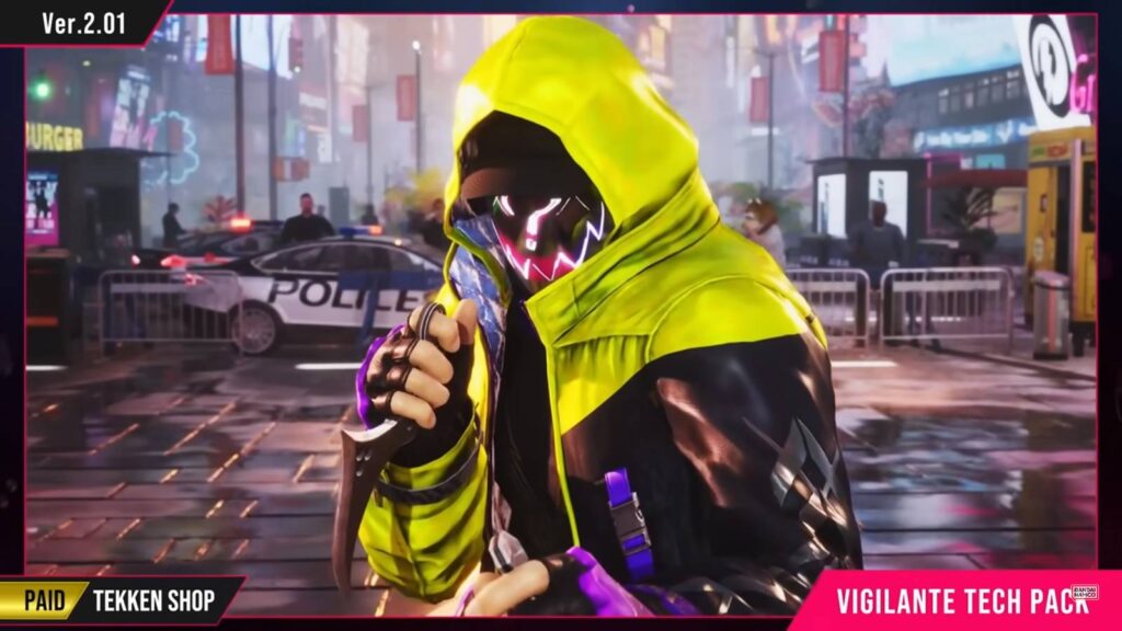 It’s the TEKKEN 8 costume Vigilante Tech Pack.