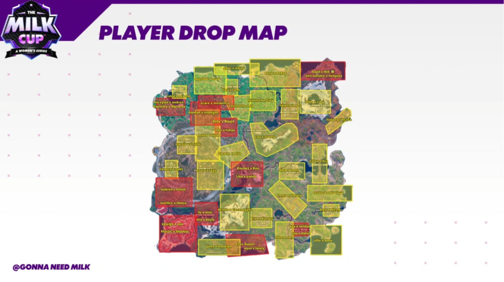 Player drop map