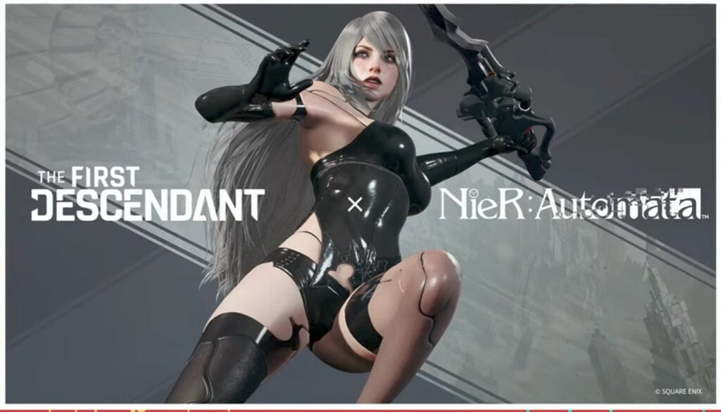 It’s the official poster for the collaboration event NieR: Automata in The First Descendant — the character outfit 2A.