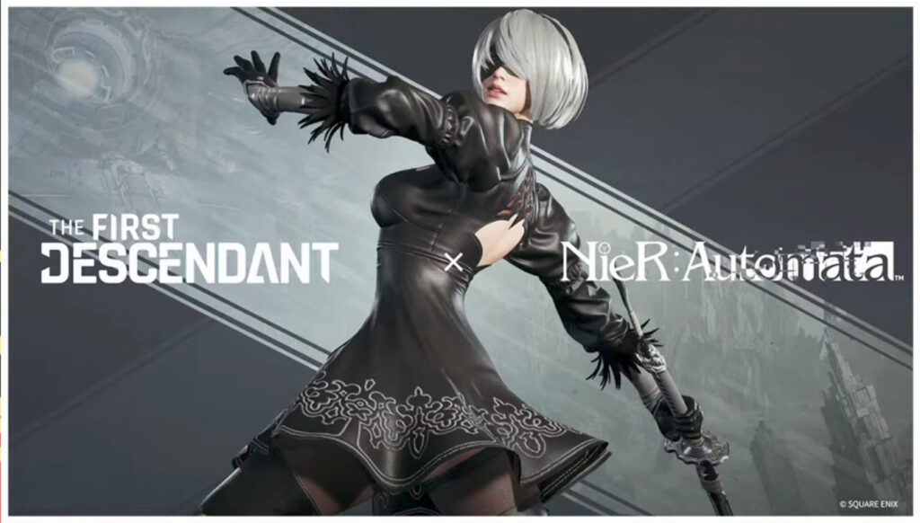 It’s the official poster for the collaboration event NieR: Automata in The First Descendant — the character outfit 2B.
