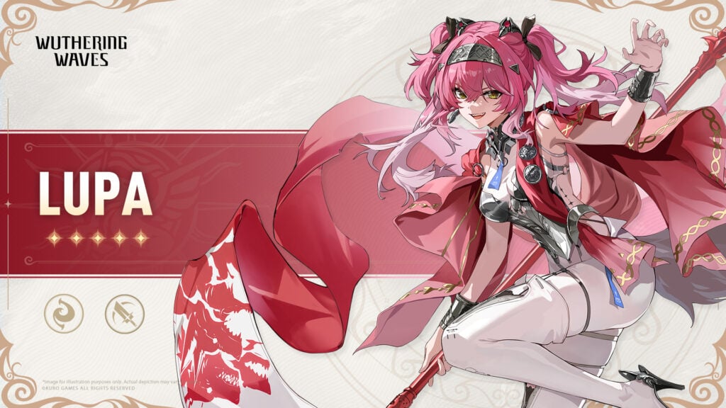 The image revealed the attribute and weapon of WuWa 2.4 Lupa.