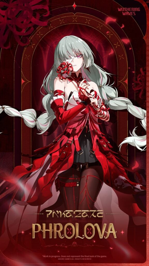 Phrolova in the game Wuthering Waves: a character poster.