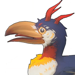 Creatures from the game Wuthering Waves that drops Ascension materials for the character Lupa: The image features Dwarf Cassowary