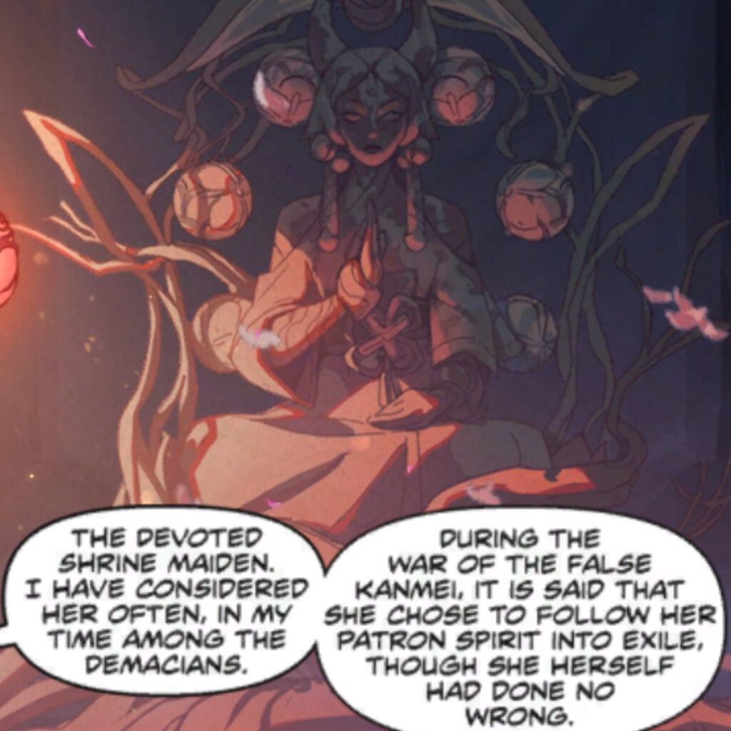 Yuanara in the Xin Zhao motion comic as one of the teased Spirit Blossom skins