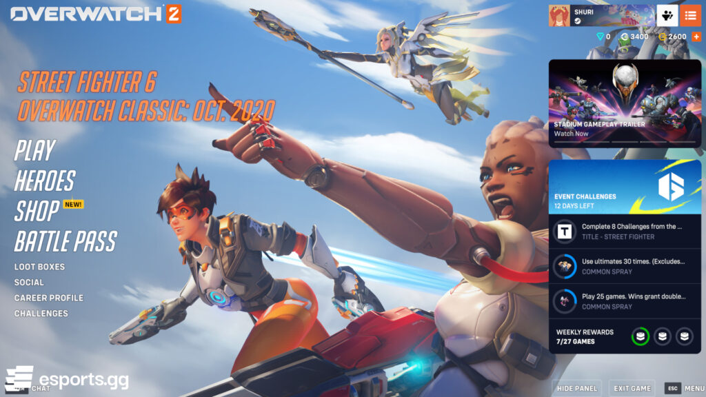 Overwatch 2 main menu background