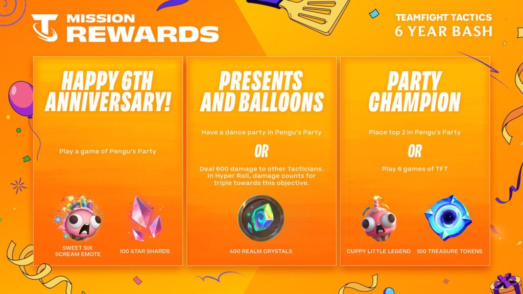 TFT anniversary missions