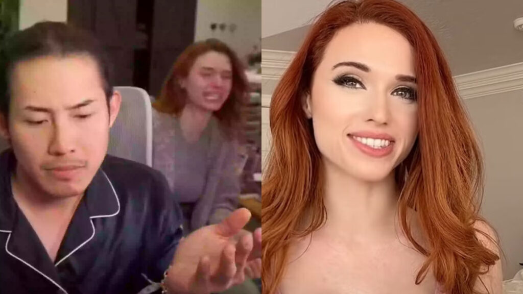 Popular streamer, Amouranth, streams bizarre fight with husband while breaking down into tears