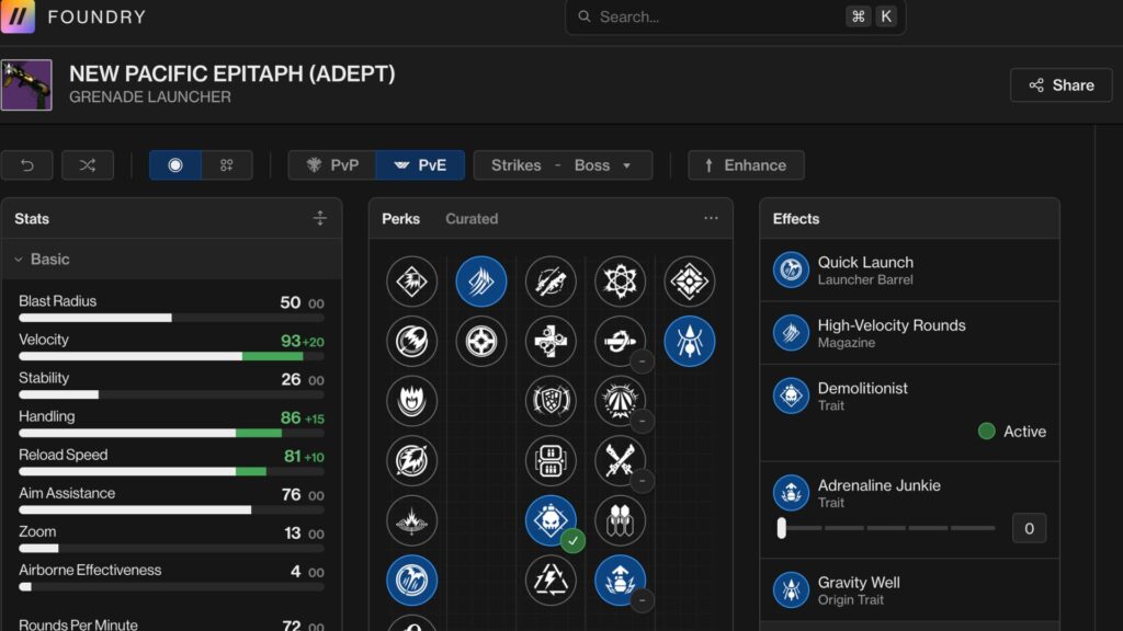 new pacific epitaph god roll (pve)