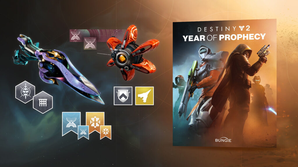The banner image for the Year of Prophecy bundle in Destiny 2.