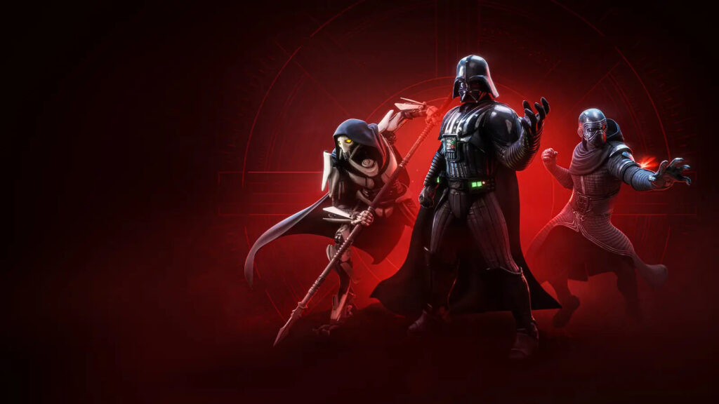 Three guardians in Star Wars outfits prepare for battle in Destiny 2.