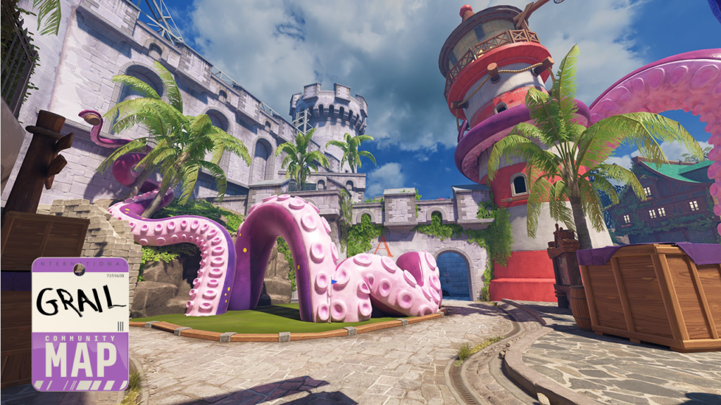 A screenshot of the map Grail in CS2.