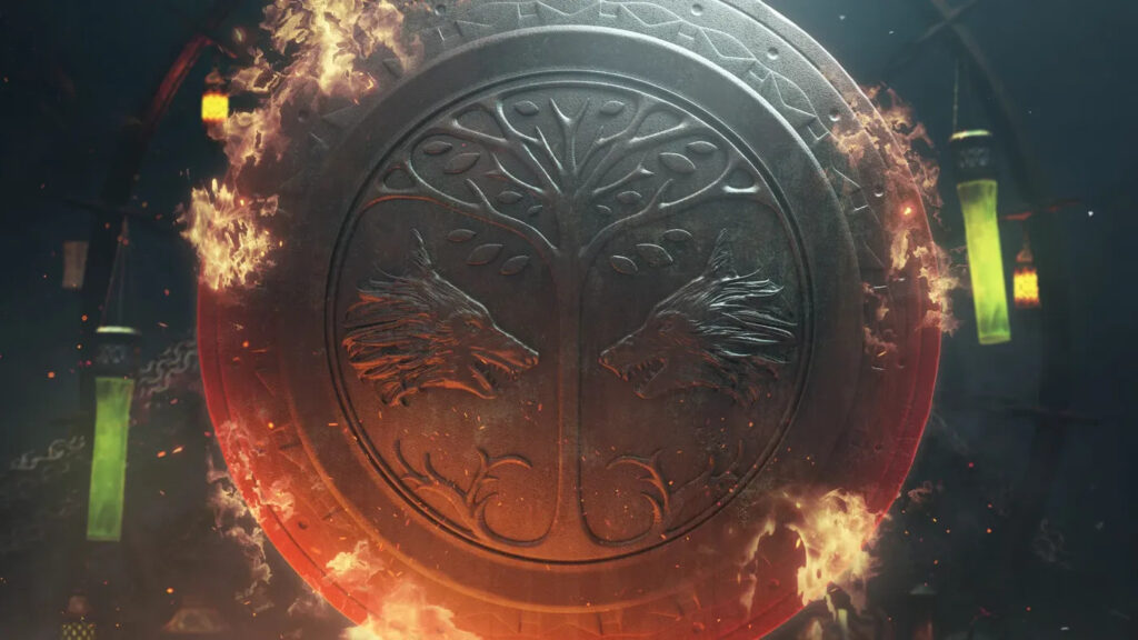 The Iron Banner shield on fire in Destiny 2.