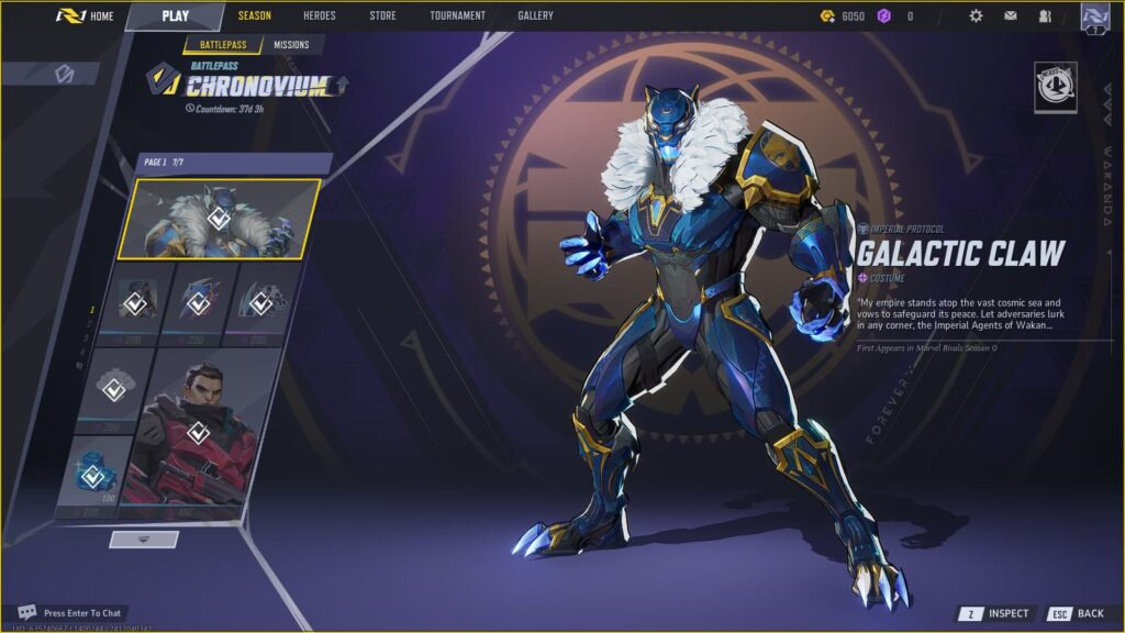 Marvel Rivals Season 0 Battle Pass rewards