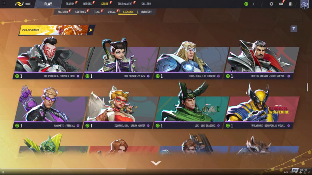 Marvel Rivals Season 0 skins