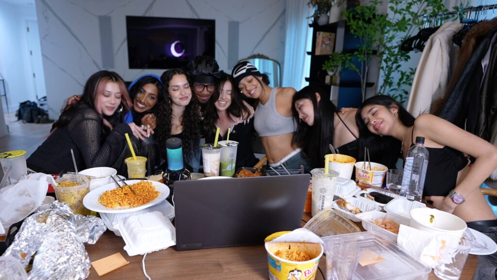 Pokimane x KATSEYE stream highlights: lots of food, gaming, and more