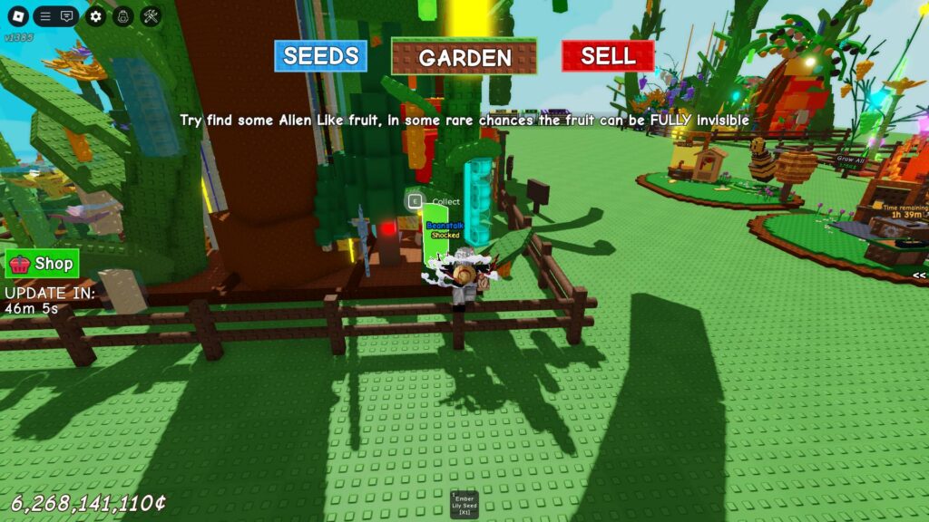 A Beastalk with the Alienlike Mutation in Grow a Garden