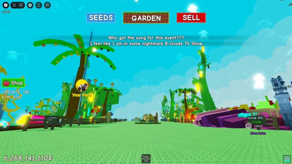 Alien Invasion in Grow a Garden