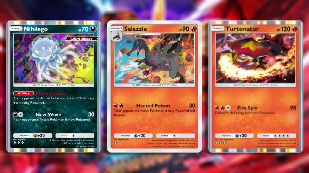 All main cards for the Nihilego deck in Pokémon TCG  Pocket
