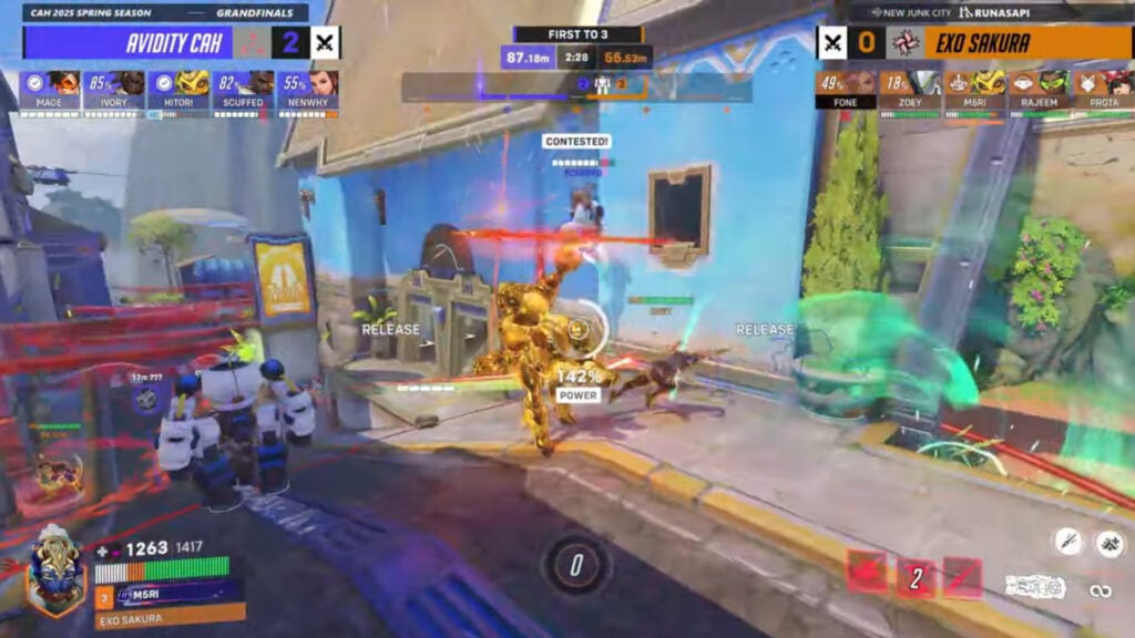 Avidity versus ExO Sakura in the Calling All Heroes 2025 Spring Stage Finals 