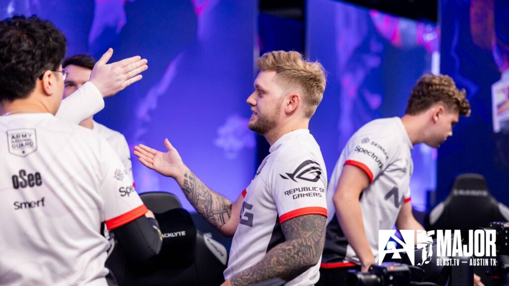 OG and NRG clash at the CS2 BLAST Austin Major 2025 for a Stage 2 spot