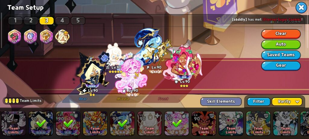 Best teams For Eternal Sugar Cookie in CRK