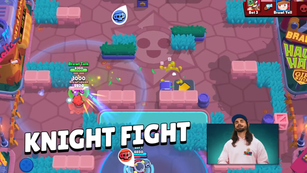 This screenshot from Brawl Talk in June 2025 shows a time-limited game mode in Brawl Stars - Knight Fight.