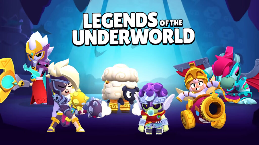 Brawl Stars skins in the Brawl Pass season Legends of the Underworld.