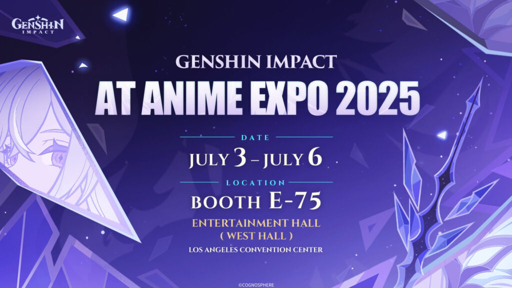 Genshin Impact will be present at the Anime Expo 2025 in Los Angeles