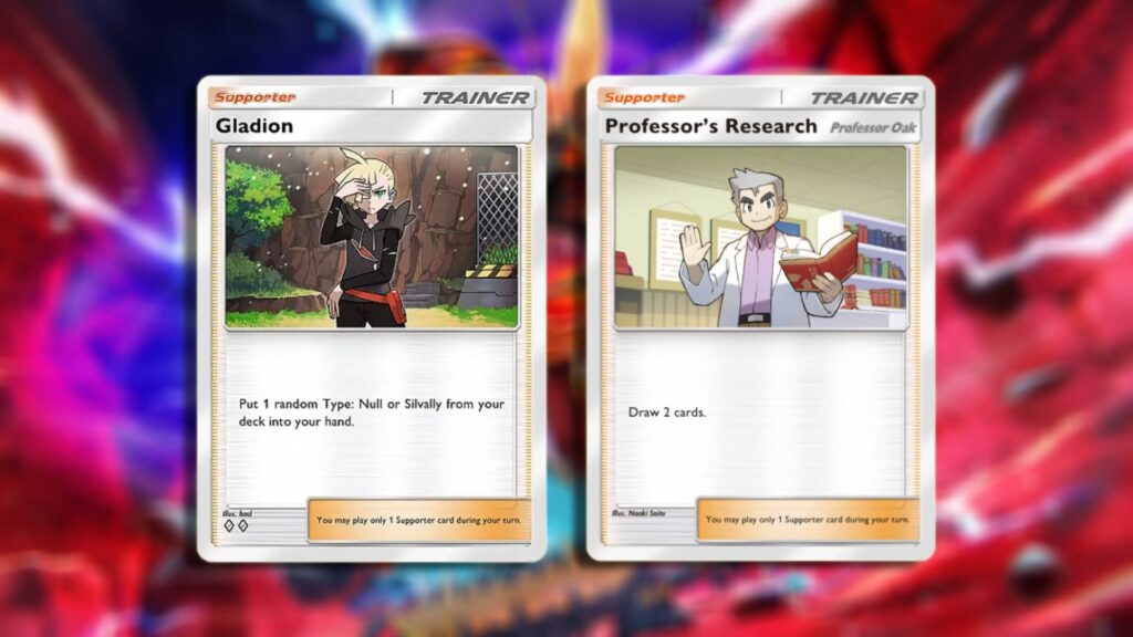 Gladion and Professor's Research