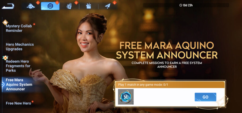 How to get Honor of Kings Mara Aquino Announcer Pack