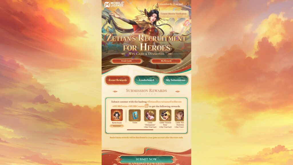 How to join MLBB Zetian’s Recruitment For Heroes event