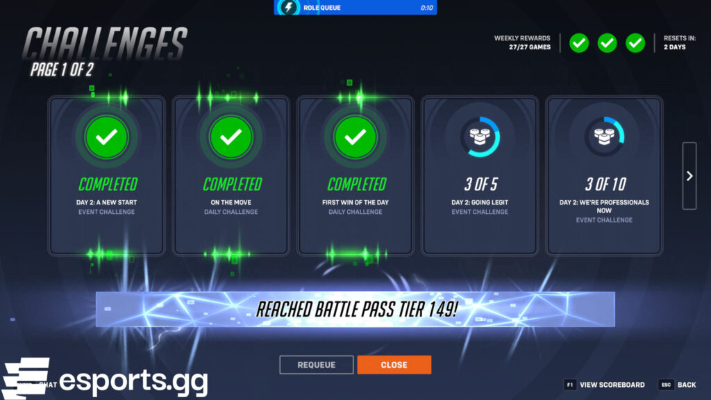 Leveling up the Battle Pass