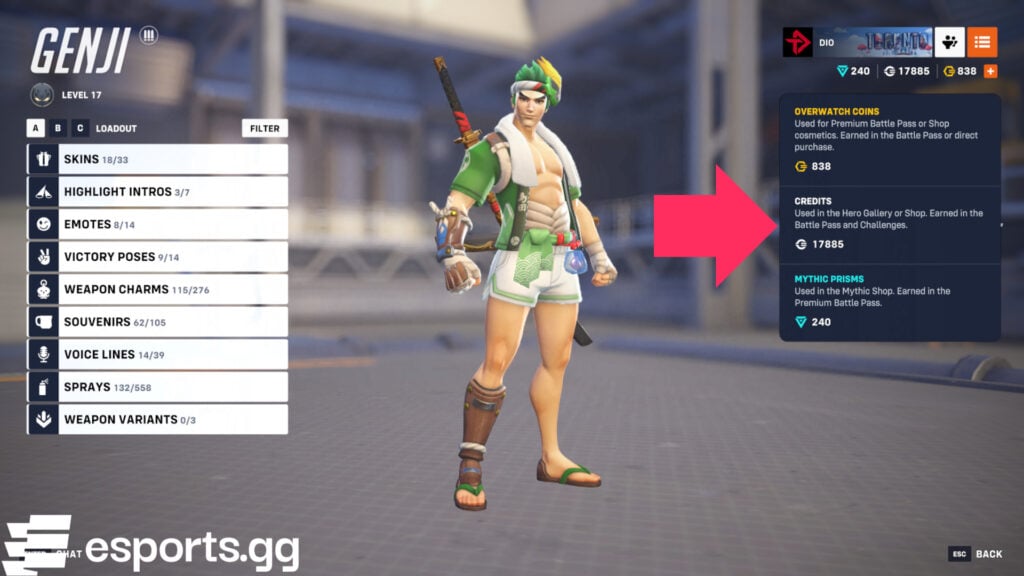 How to check how many Overwatch 2 Credits you have on your account