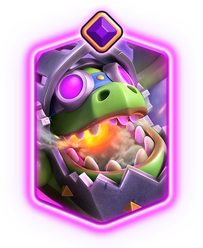 It’s a new card in the mobile game Clash Royale: an evolved form of Inferno Dragon.
