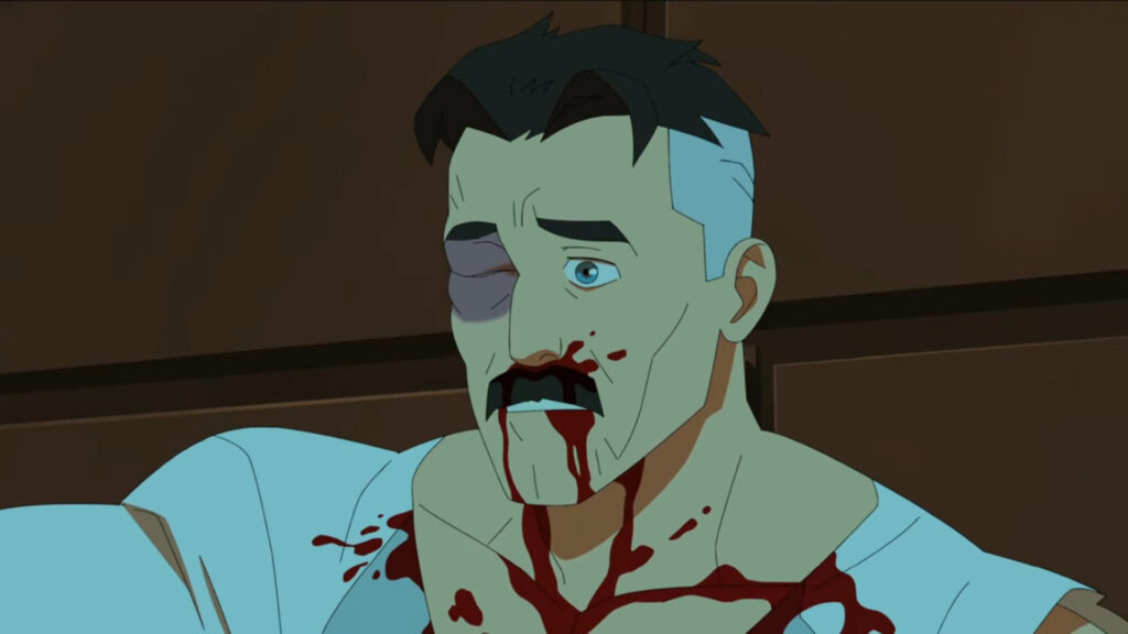 Omni-Man, also known as Nolan, misses his wife