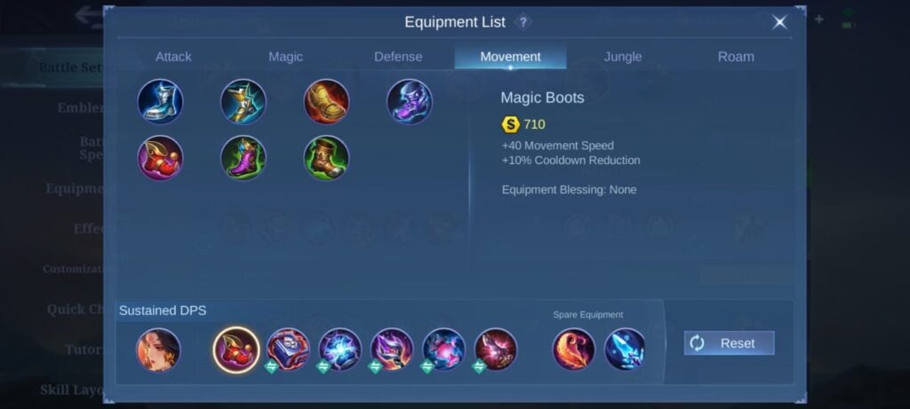 MLBB Zetian Item Build