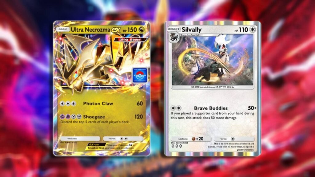 Main cards for the Ultra Necrozma ex deck in Pokémon TCG Pocket