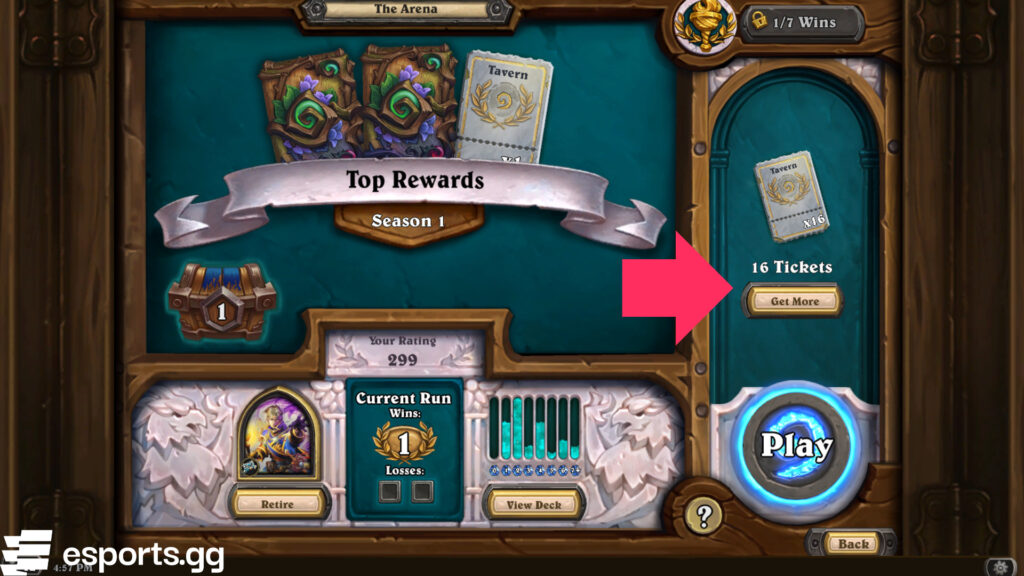 Hearthstone Arena Tickets