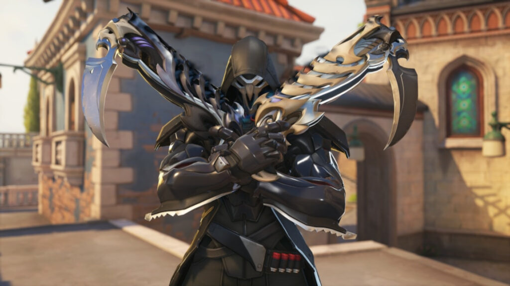 Overwatch 2 Season 17's mythic weapon skin featuring Reaper