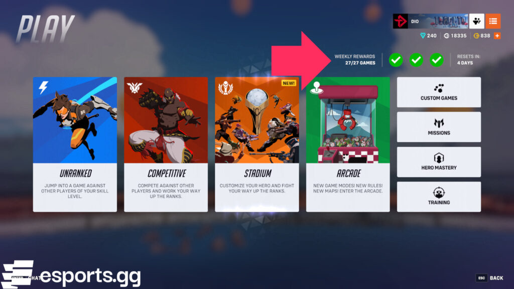 Weekly loot box rewards in Overwatch 2