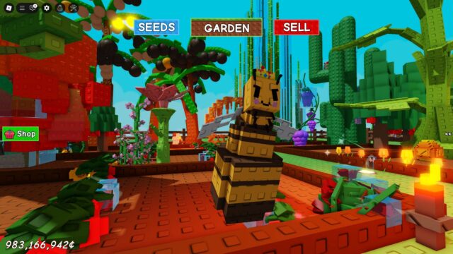 What does the Queen Bee do in Grow a Garden?