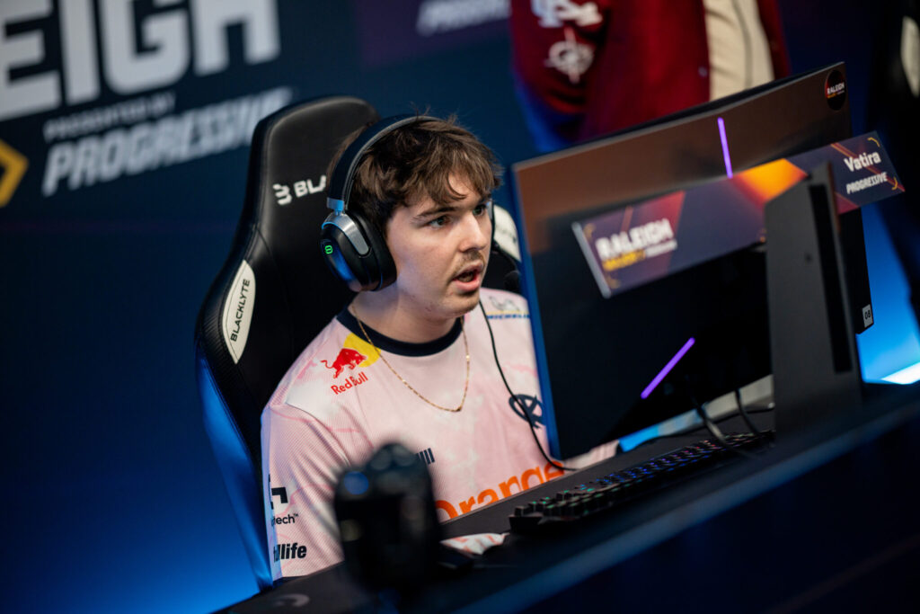 The Rocket League player Vatira from the team Karmine Corp during the esports event the RLCS 2025 Raleigh Major: a photo.