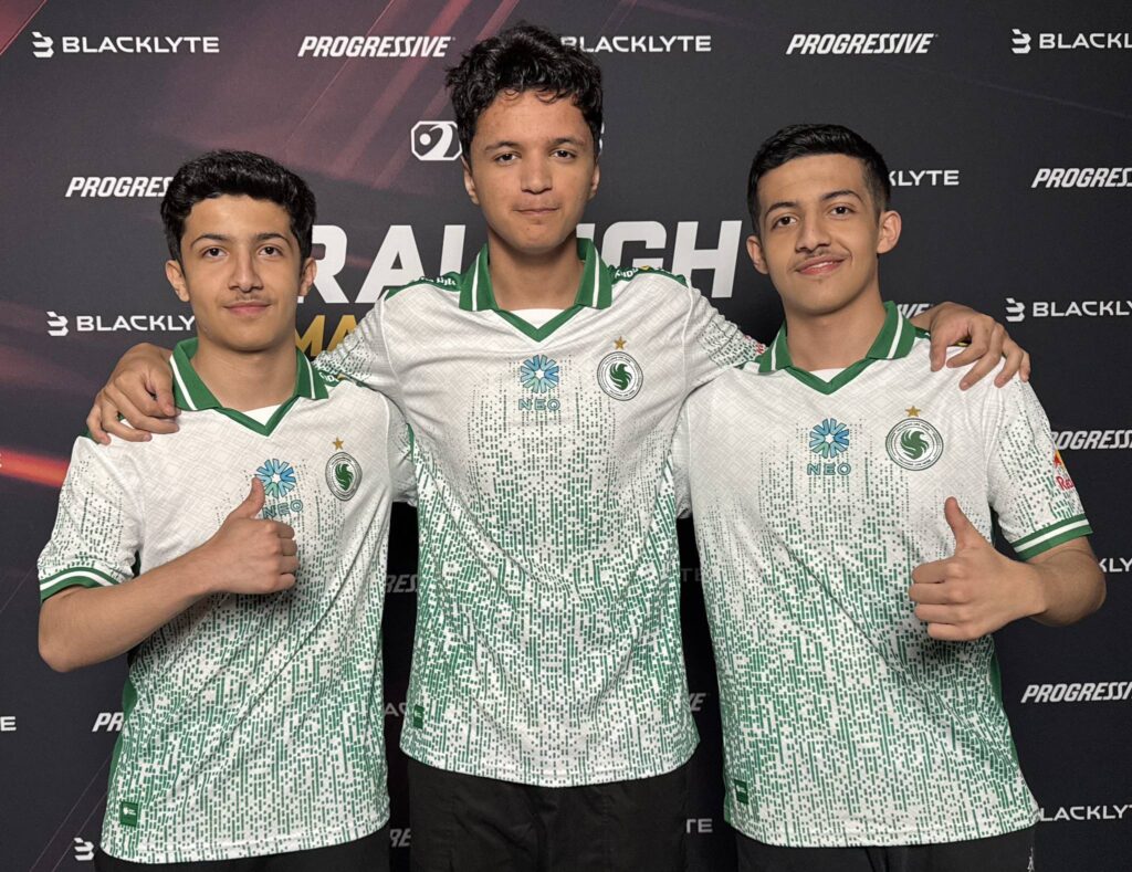 The Rocket League esports team Team Falcons at the tournament RLCS 2025 Raleigh Major 2025: a photo.